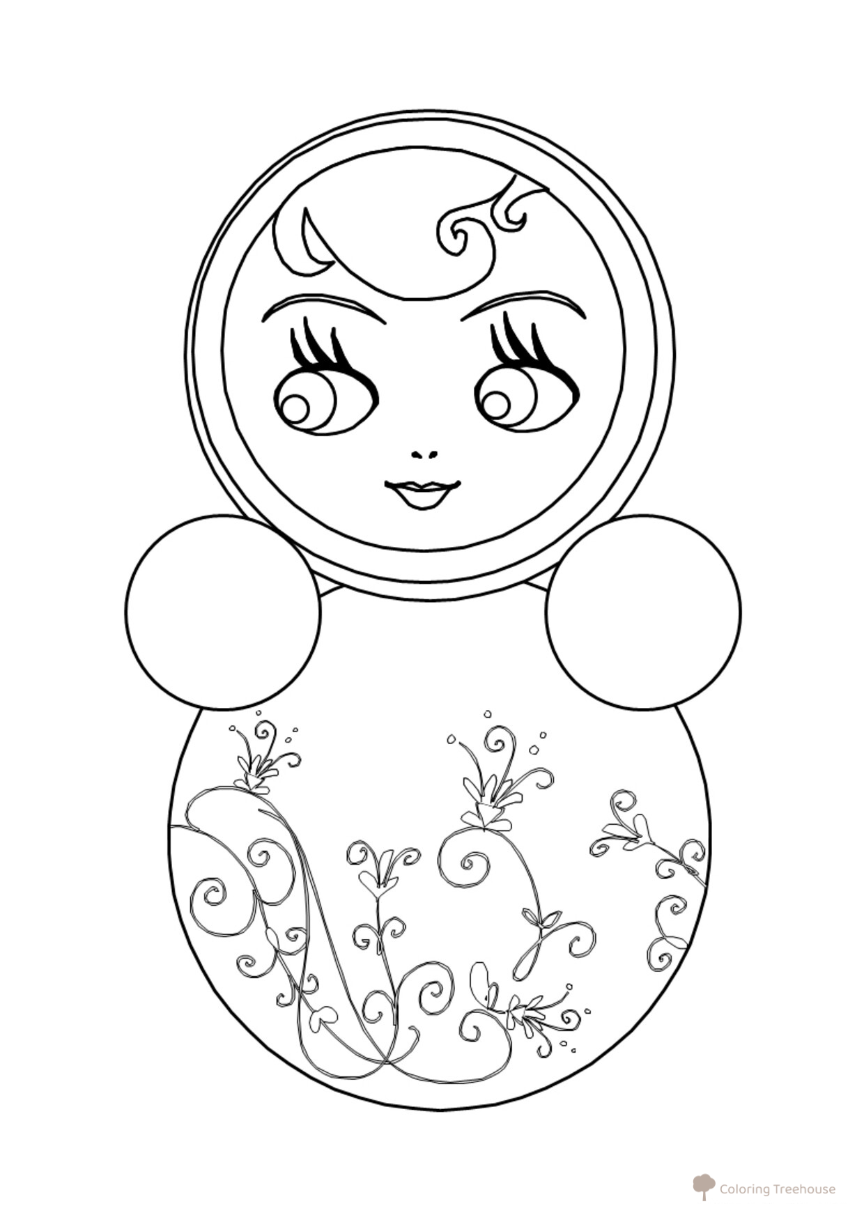 Página para colorear: Nevalyashka dibujo para colorear gratis de Páginas para colorear — Rusia