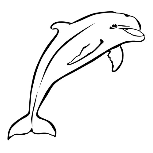 Dolphin Coloring Page free printable Fish Coloring Pages for Kids coloring page