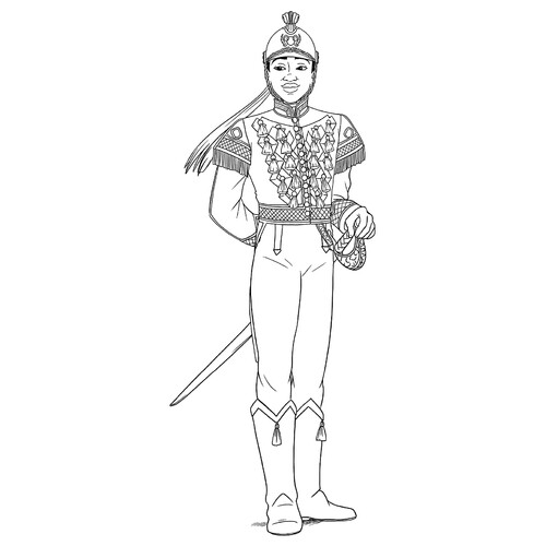 Página para colorear El Cascanueces — Capitán Philipp Hoffman dibujo para colorear gratis de Páginas para colorear de El cascanueces y los cuatro reinos