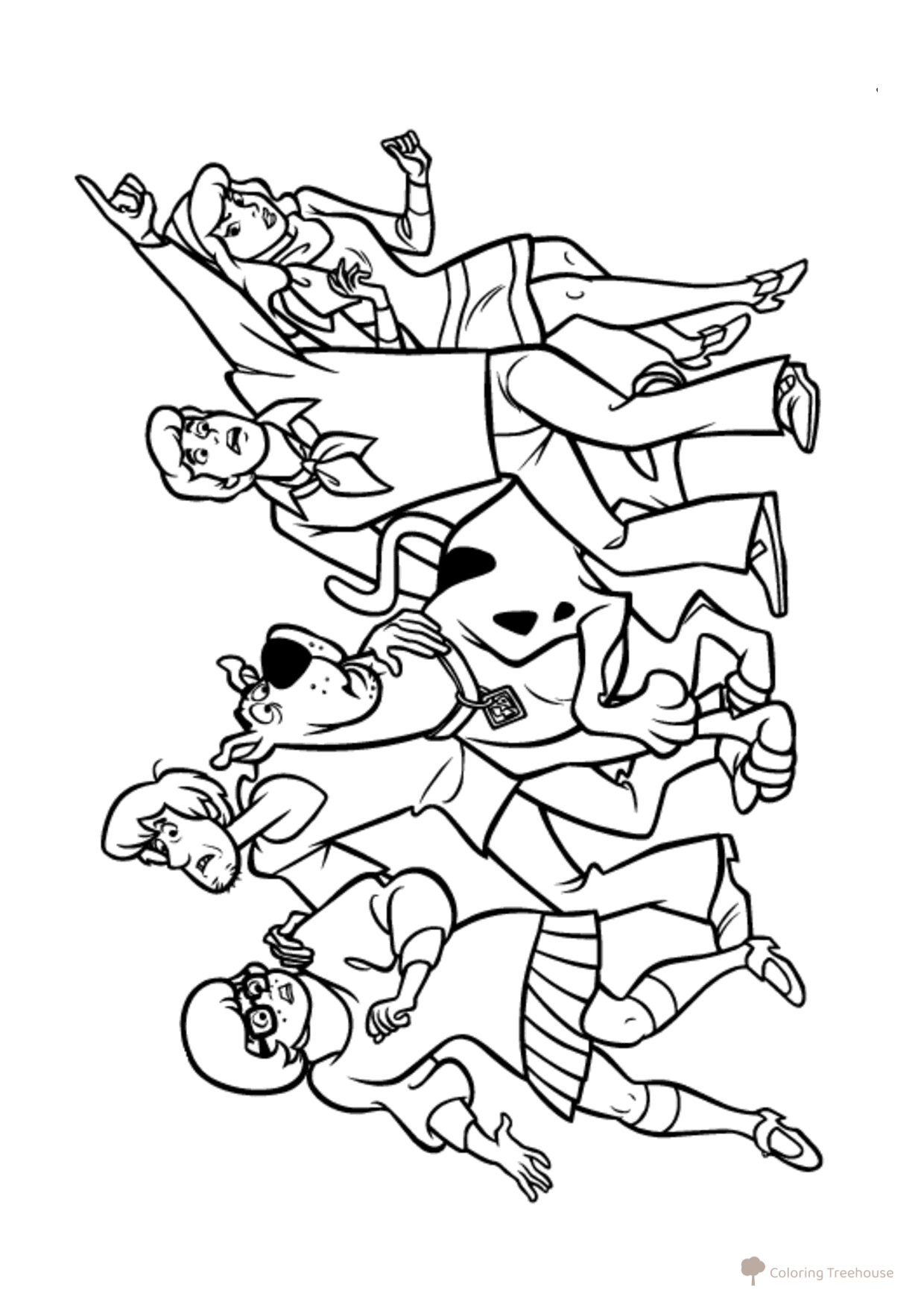 Página para colorear Scooby-Doo: La Corporación Mística dibujo para colorear gratis de Páginas para colorear de Scooby-Doo
