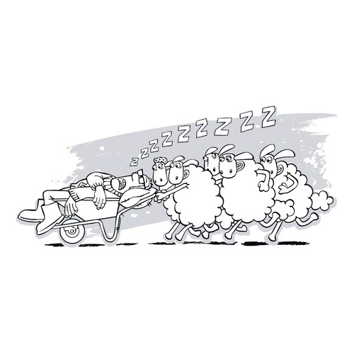 Shaun the Sheep Coloring Page — Cartoon Scene free printable Shaun the Sheep Coloring Pages coloring page