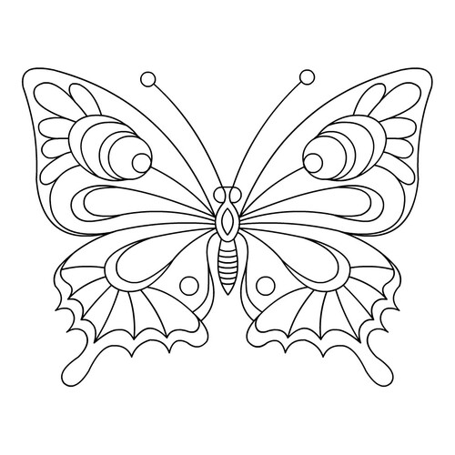 Página para colorear Mariposa inolvidable dibujo para colorear gratis de Mariposas – láminas para colorear. Mariposas y flores