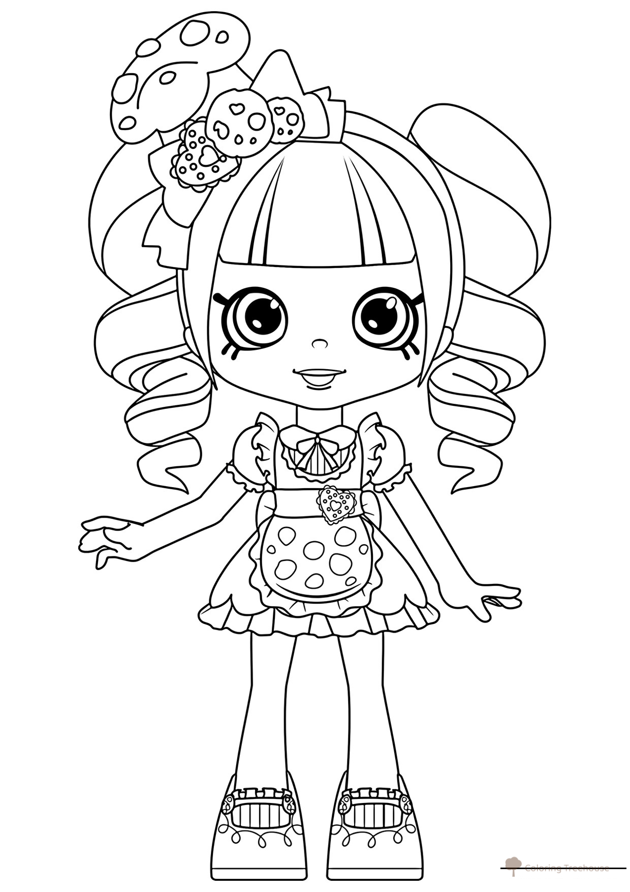 Página para colorear Koko Kuki dibujo para colorear gratis de Páginas para colorear de Shopkins