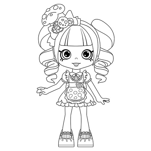 Página para colorear Koko Kuki dibujo para colorear gratis de Páginas para colorear de Shopkins
