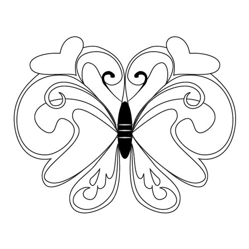 Página para colorear: Mariposa simpática dibujo para colorear gratis de Mariposas – láminas para colorear. Mariposas y flores