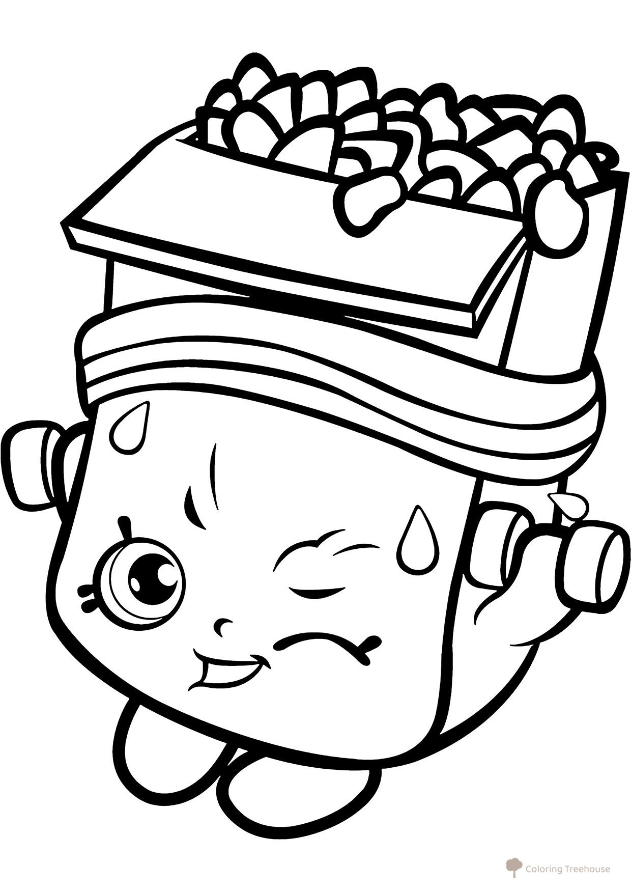 Página para colorear Shopkins: Briki Kranch dibujo para colorear gratis de Páginas para colorear de Shopkins