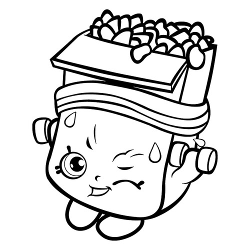 Página para colorear Shopkins: Briki Kranch dibujo para colorear gratis de Páginas para colorear de Shopkins