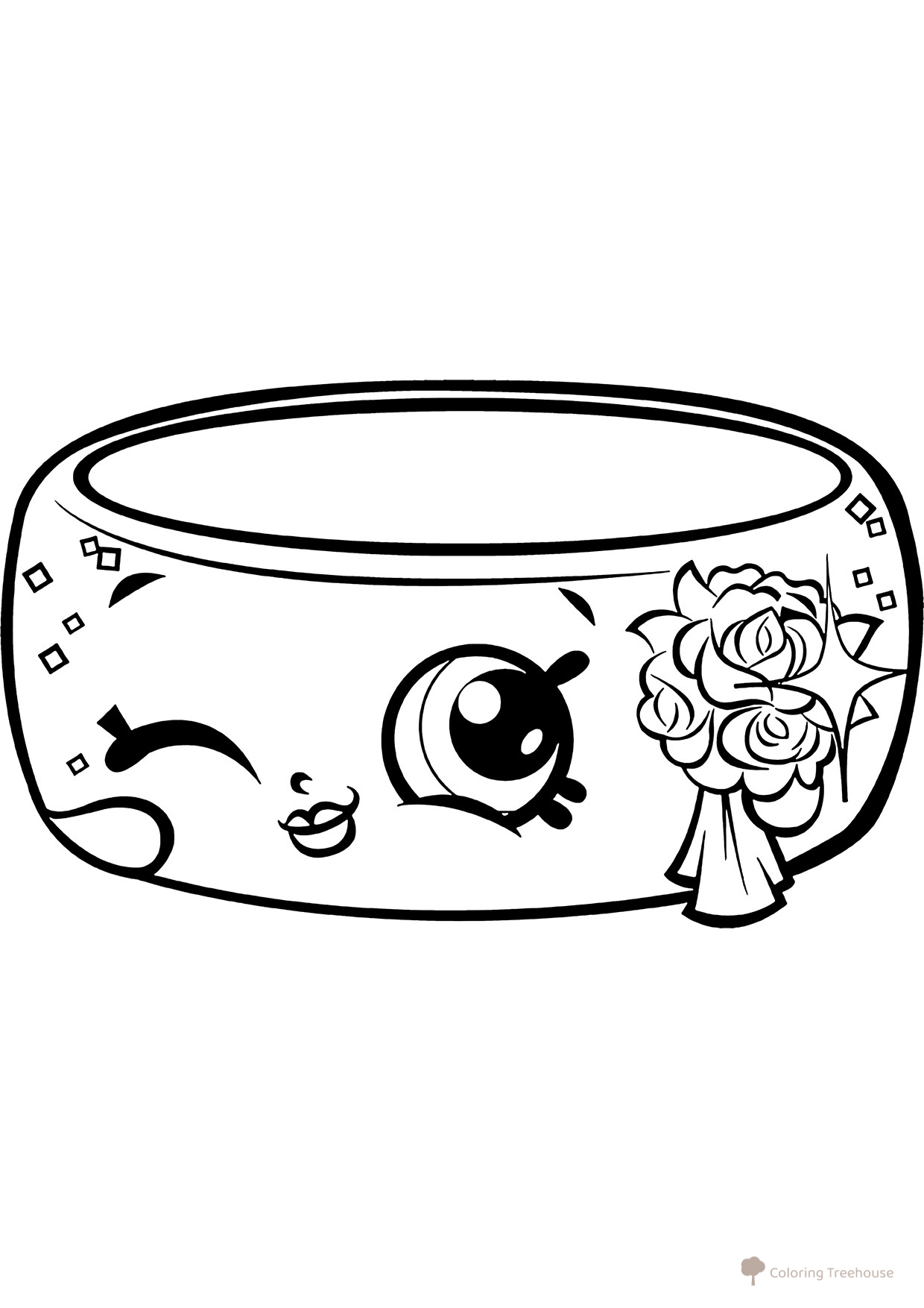 Página para colorear Shopkins: Endi Bendi dibujo para colorear gratis de Páginas para colorear de Shopkins