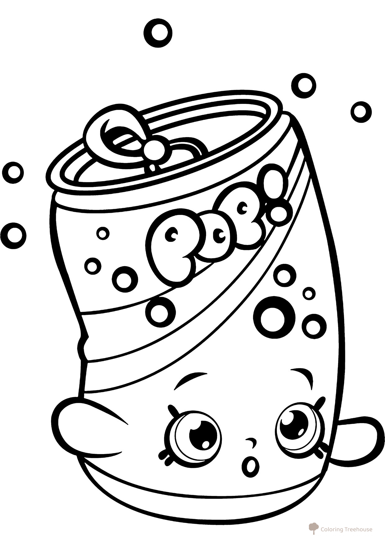 Página para colorear Shopkins: Gaseosa Pops dibujo para colorear gratis de Páginas para colorear de Shopkins