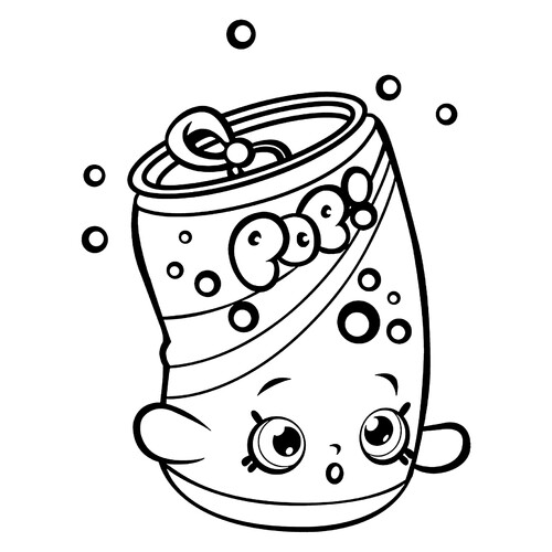 Página para colorear Shopkins: Gaseosa Pops dibujo para colorear gratis de Páginas para colorear de Shopkins