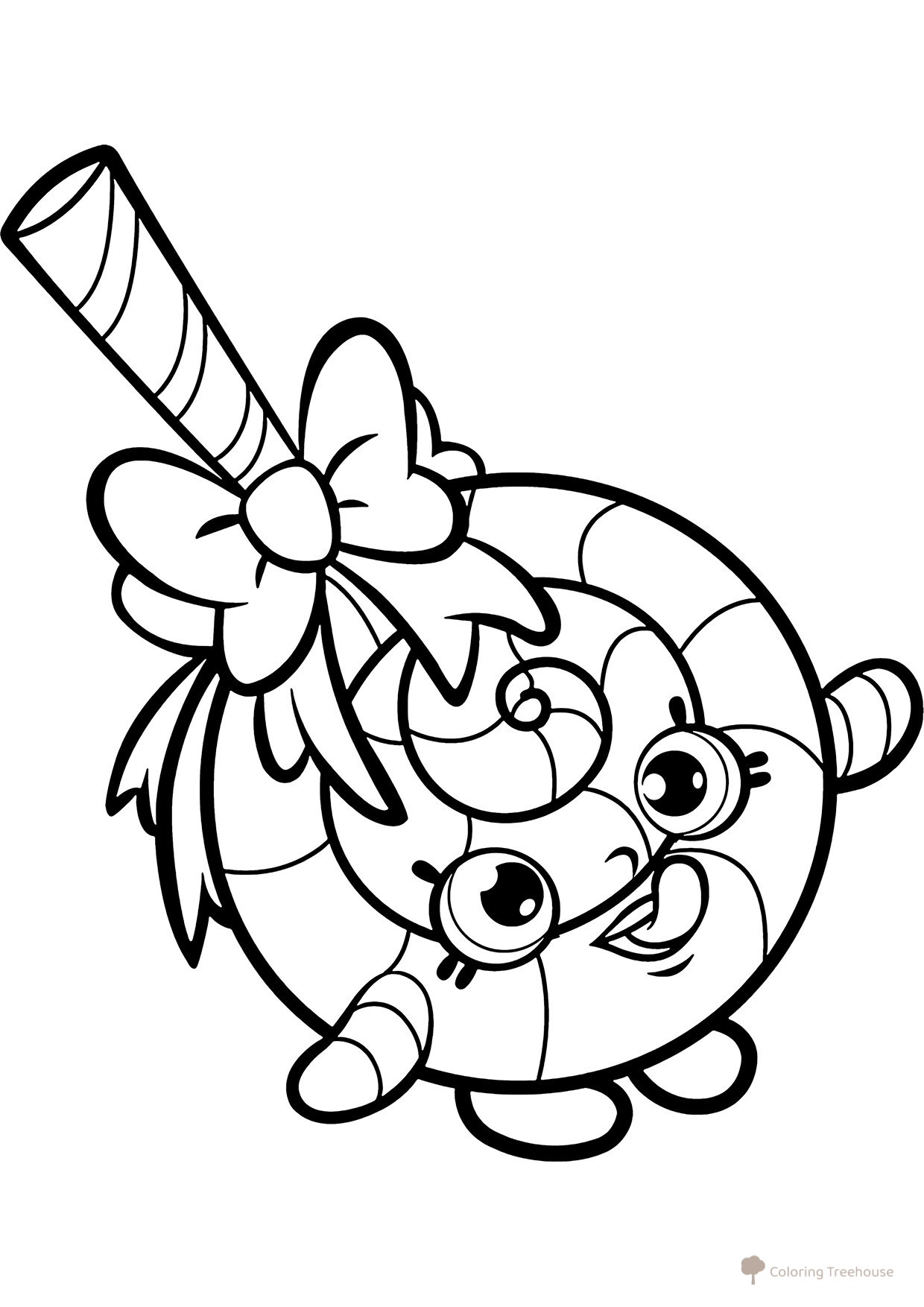 Shopkins Lolli Poppins Coloring Page free printable Shopkins Coloring Pages coloring page