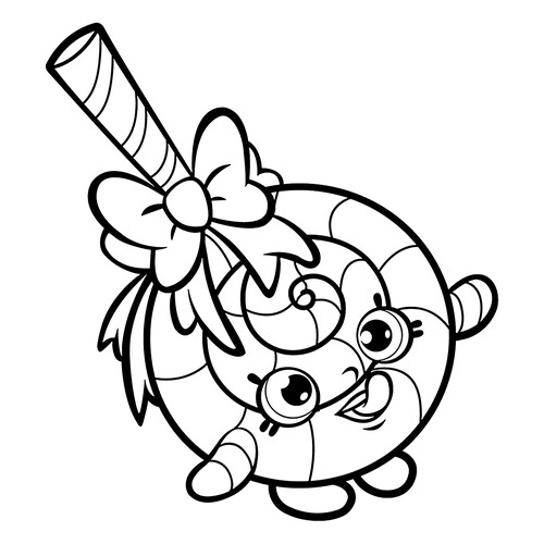 Shopkins Lolli Poppins Coloring Page free printable Shopkins Coloring Pages coloring page