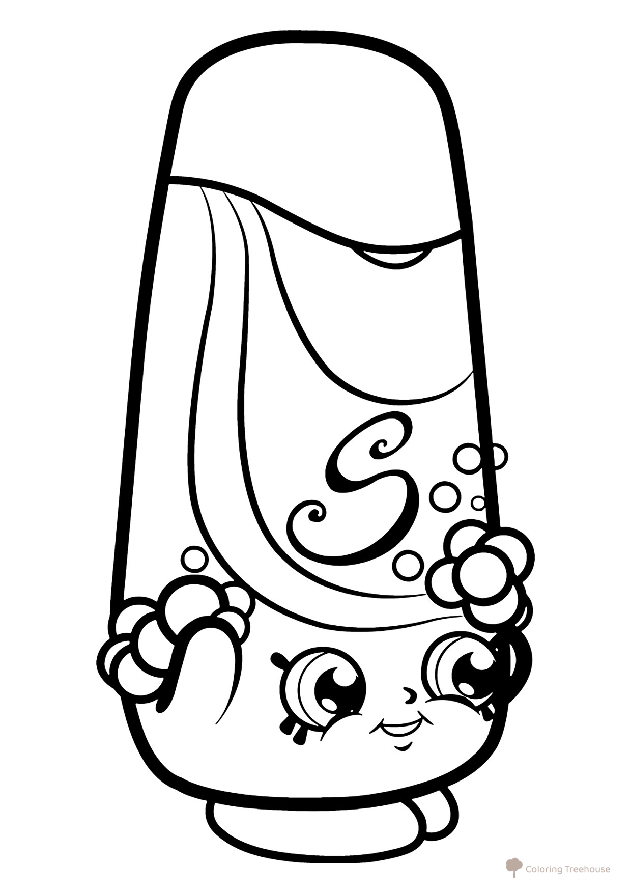 Página para colorear Shopkins: Шэмпи (Shempi) dibujo para colorear gratis de Páginas para colorear de Shopkins