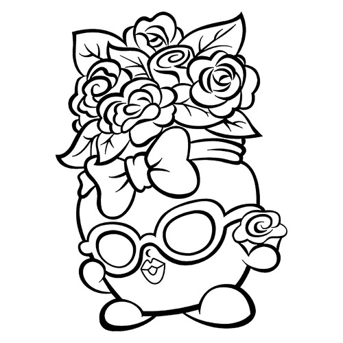 涂色页:Shopkins 花朵手提包 免费可打印Shopkins 涂色页涂色页