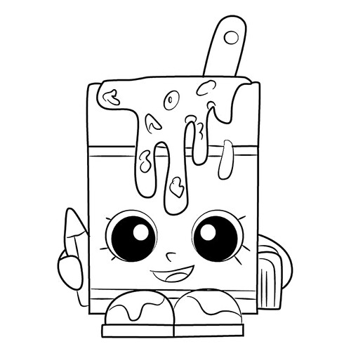 涂色页:Shopkins(小小购物)——Sup Alfa 免费可打印Shopkins 涂色页涂色页