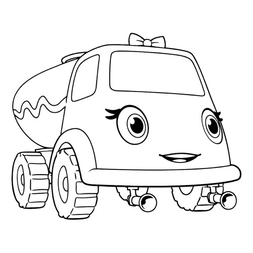 Coloring Page "Watering Can from Blue Tractor" free printable Blue Tractor Coloring Pages coloring page