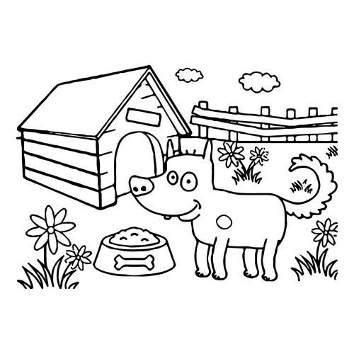 Blue Tractor Dog Coloring Page free printable Blue Tractor Coloring Pages coloring page