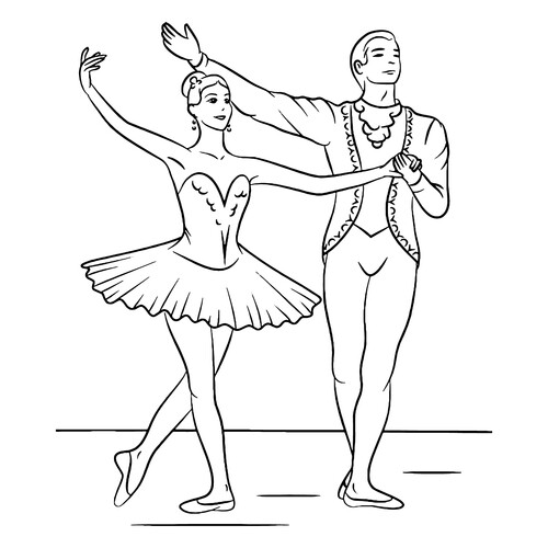 Ballet Dancer Coloring Pages free printable Ballerina Coloring Pages for Girls coloring page