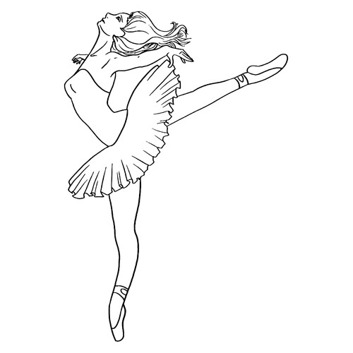 Ballerina Coloring Page free printable Ballerina Coloring Pages for Girls coloring page