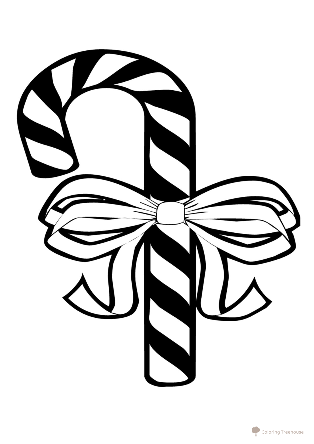 Candy with a Bow Coloring Page free printable Sweet Treat Coloring Pages coloring page