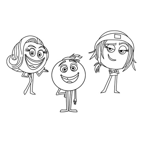 Emoji Movie Coloring Page free printable Emoji Coloring Pages coloring page