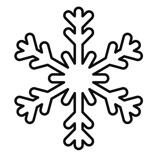 Geometric Snowflake Coloring Page free printable Snowflake Coloring Pages – Winter Patterns coloring page