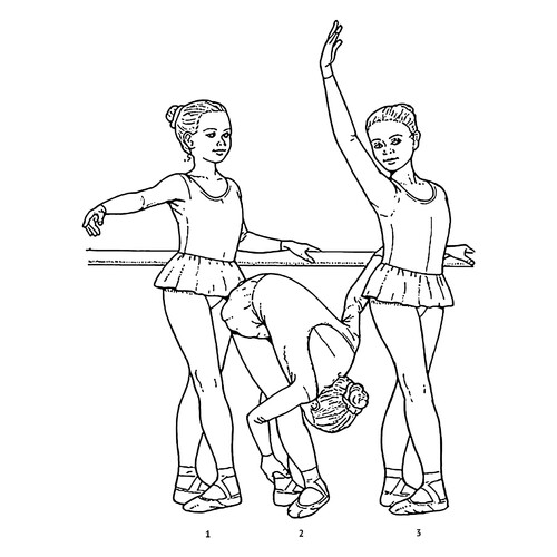Kambre - Página para colorear dibujo para colorear gratis de Ballerina Coloring Pages for Girls