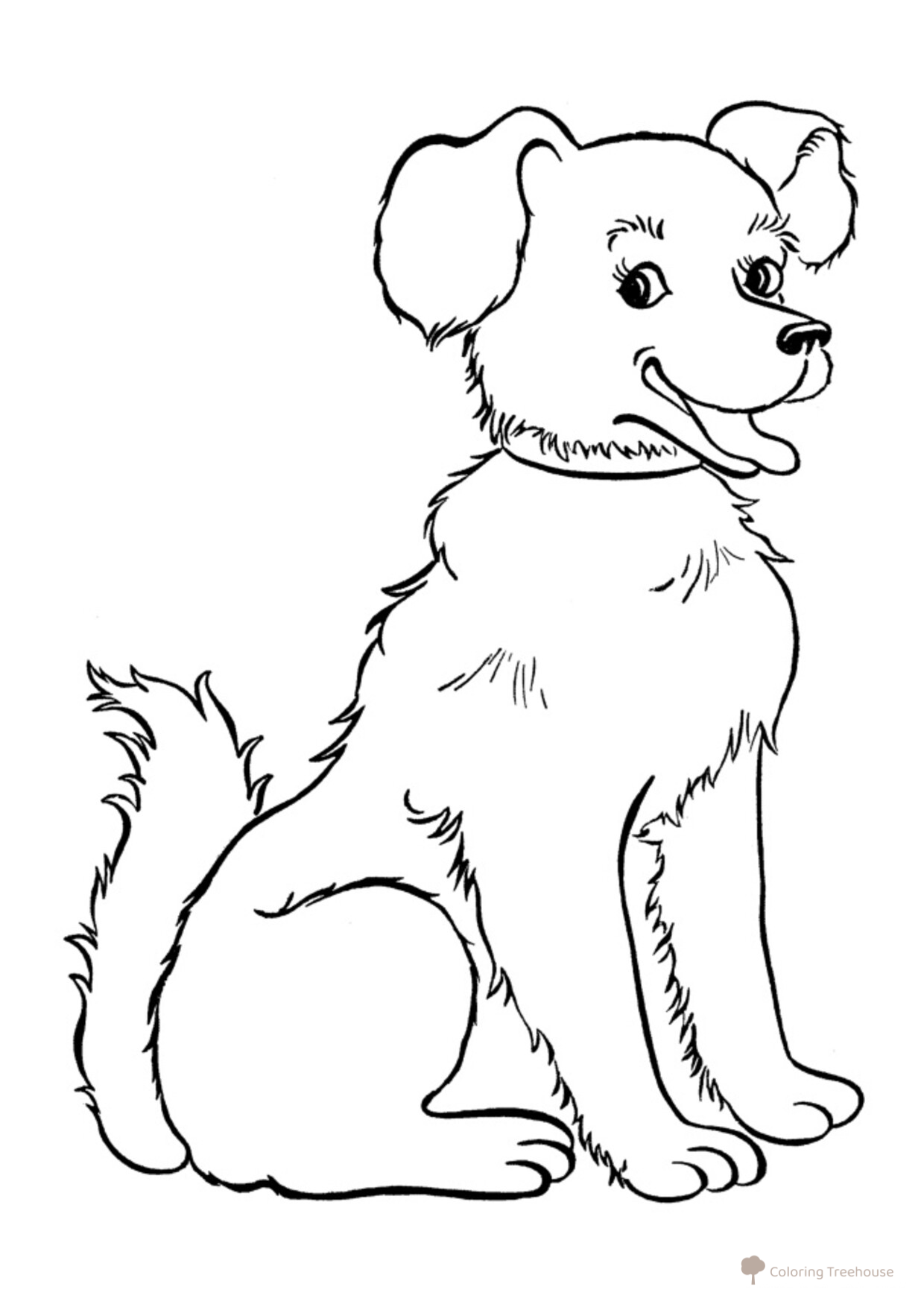 Purebred Dog Coloring Page free printable Dog and Puppy Coloring Pages coloring page