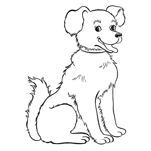 Purebred Dog Coloring Page free printable Dog and Puppy Coloring Pages coloring page