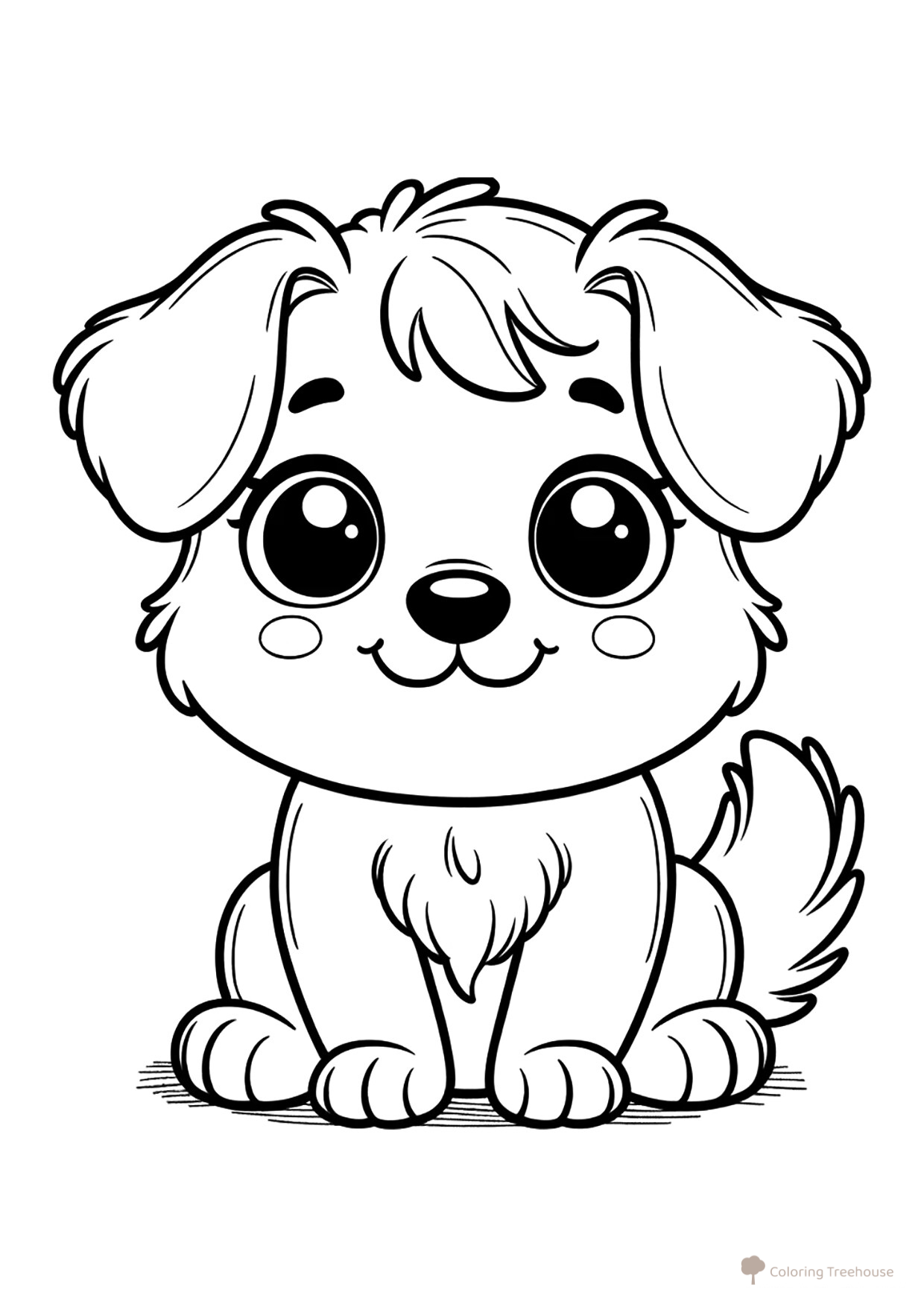 Dog Coloring Page for Toddlers free printable Dog and Puppy Coloring Pages coloring page