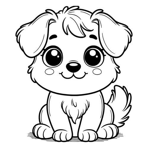 Dog Coloring Page for Toddlers free printable Dog and Puppy Coloring Pages coloring page