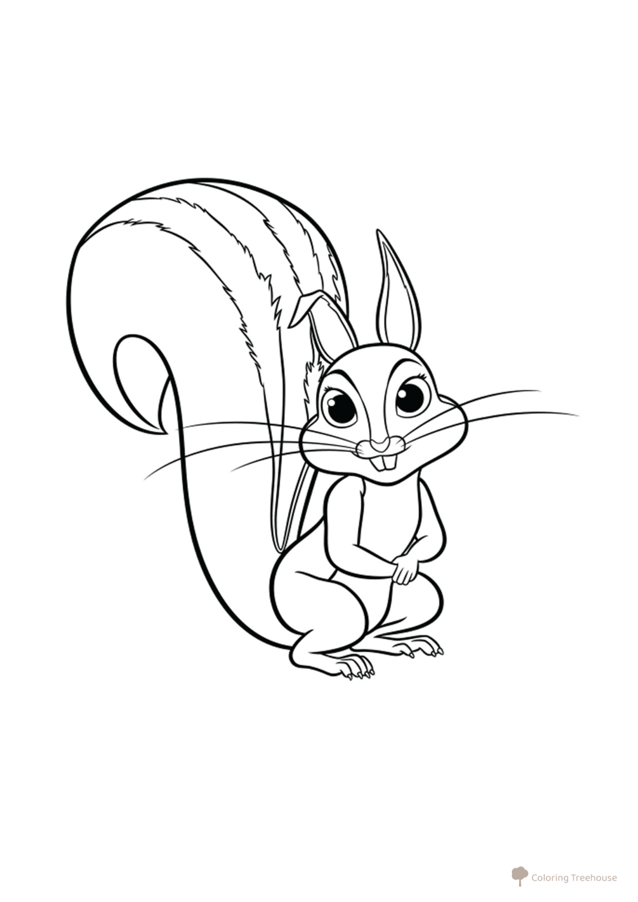 Squirrel Coloring Page free printable Princess Sofia Coloring Pages coloring page