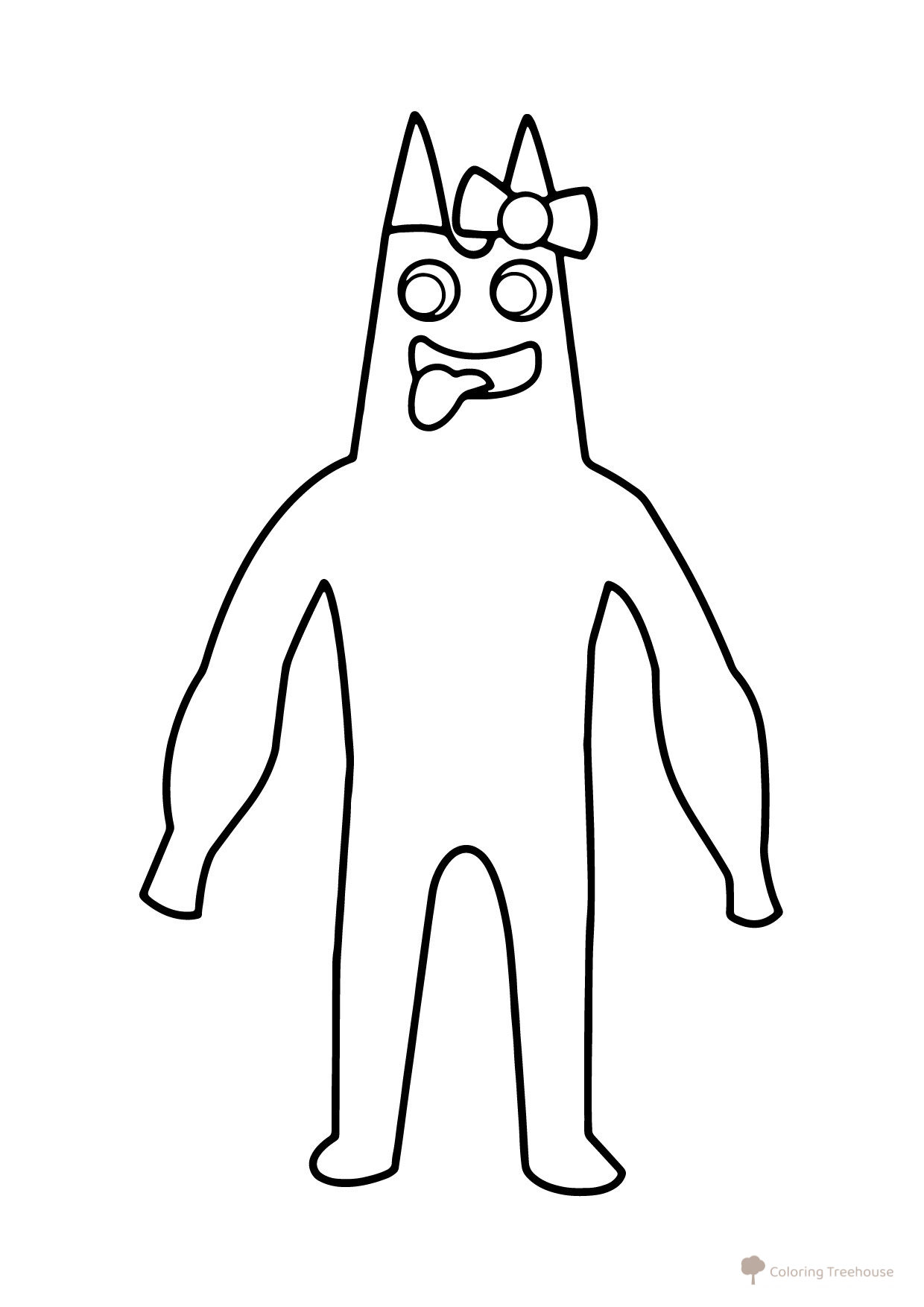 Banbalina Coloring Page from Banban Garden free printable Banban Coloring Pages coloring page