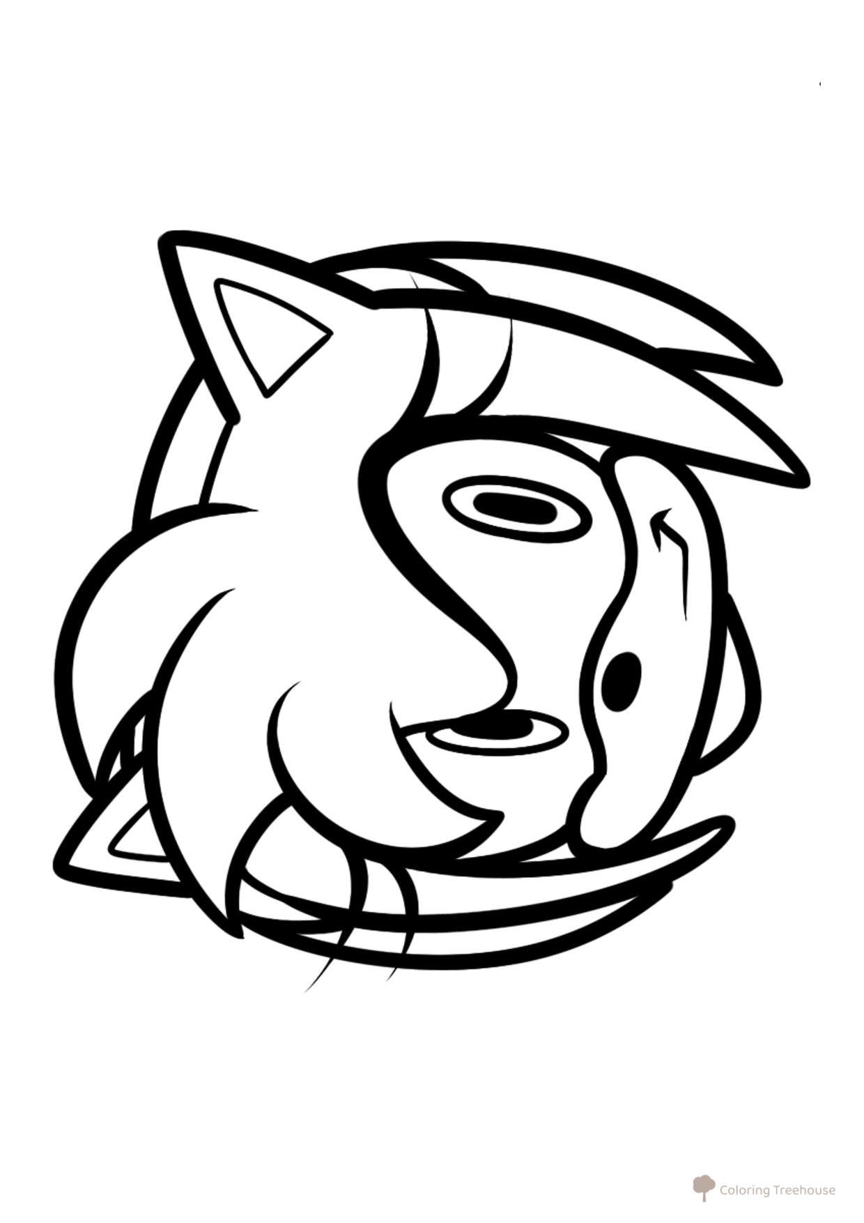 Página para colorear de Amy Rose dibujo para colorear gratis de Dibujos para colorear de Sonic