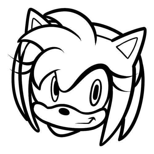 Página para colorear de Amy Rose dibujo para colorear gratis de Dibujos para colorear de Sonic