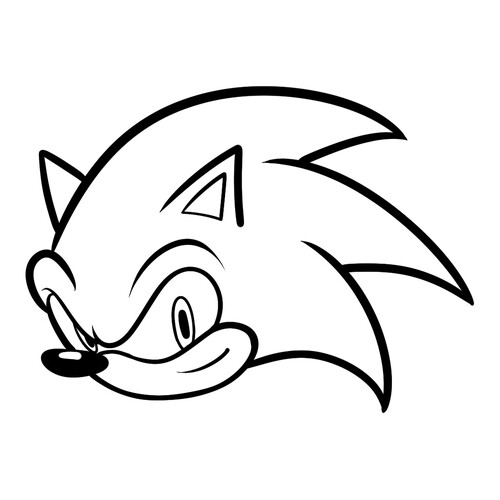 Página para colorear: Erizo Sonic dibujo para colorear gratis de Dibujos para colorear de Sonic