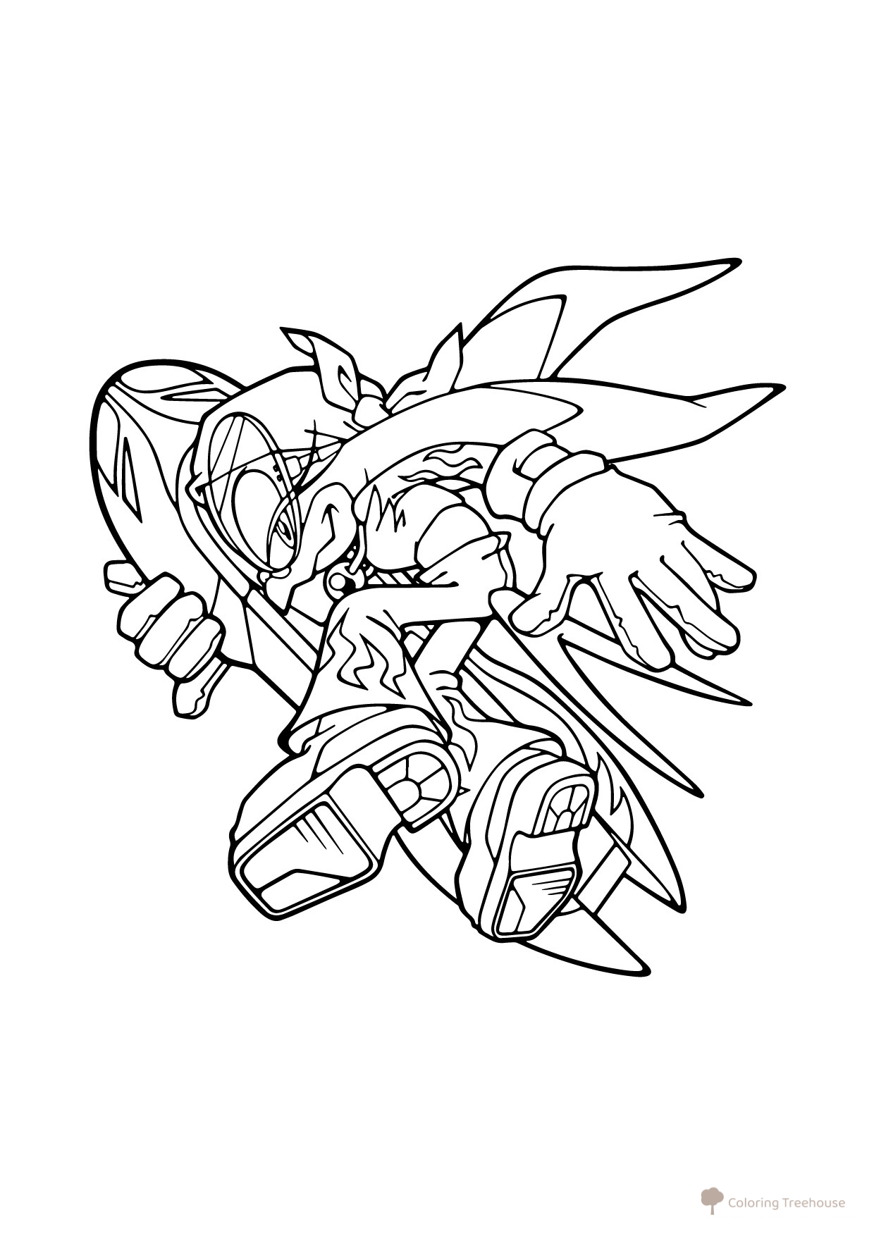 Wave the Swallow Coloring Page free printable Sonic Coloring Pages coloring page