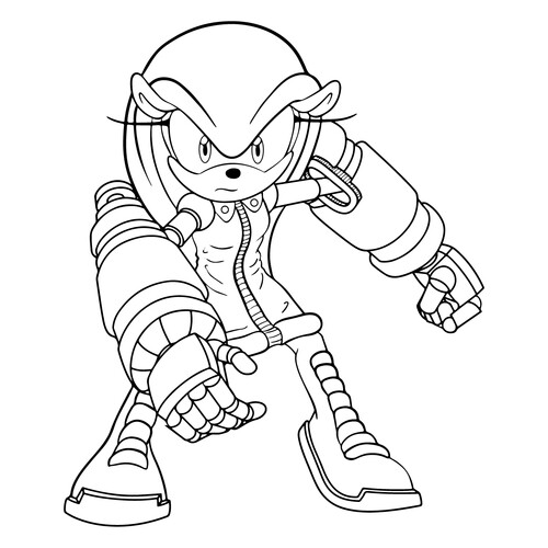 Sonic's Friend Coloring Page free printable Sonic Coloring Pages coloring page