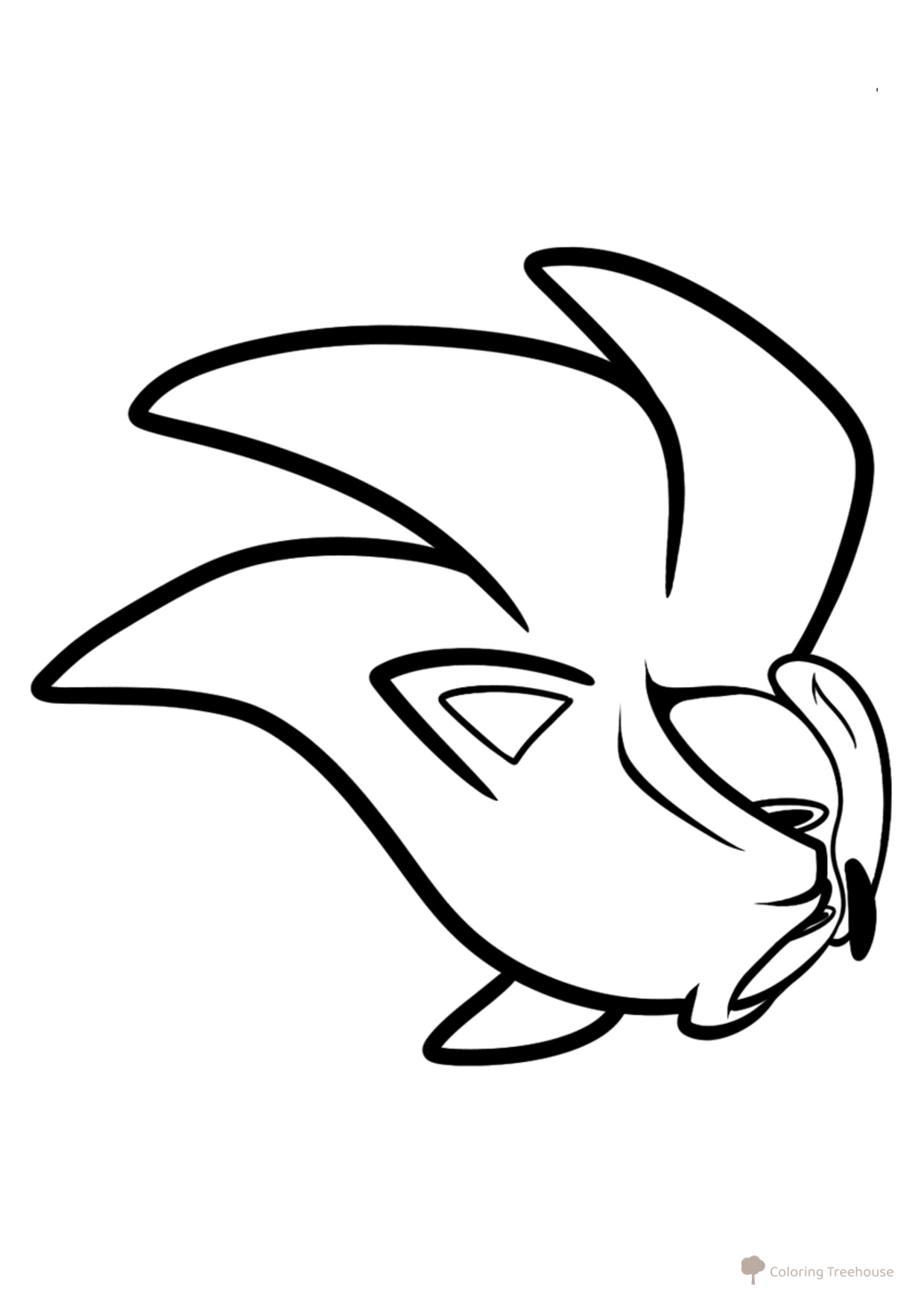 Super Sonic Coloring Page free printable Sonic Coloring Pages coloring page