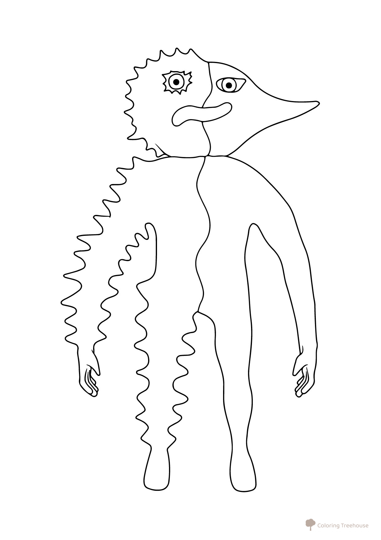 Página para colorear: Bufón del jardín Banban 4 dibujo para colorear gratis de Páginas para colorear de Banban