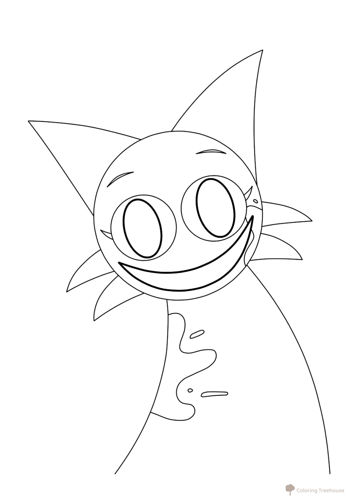 Libro para colorear «Horror Sprunki Venda» dibujo para colorear gratis de Páginas para colorear Sprunki