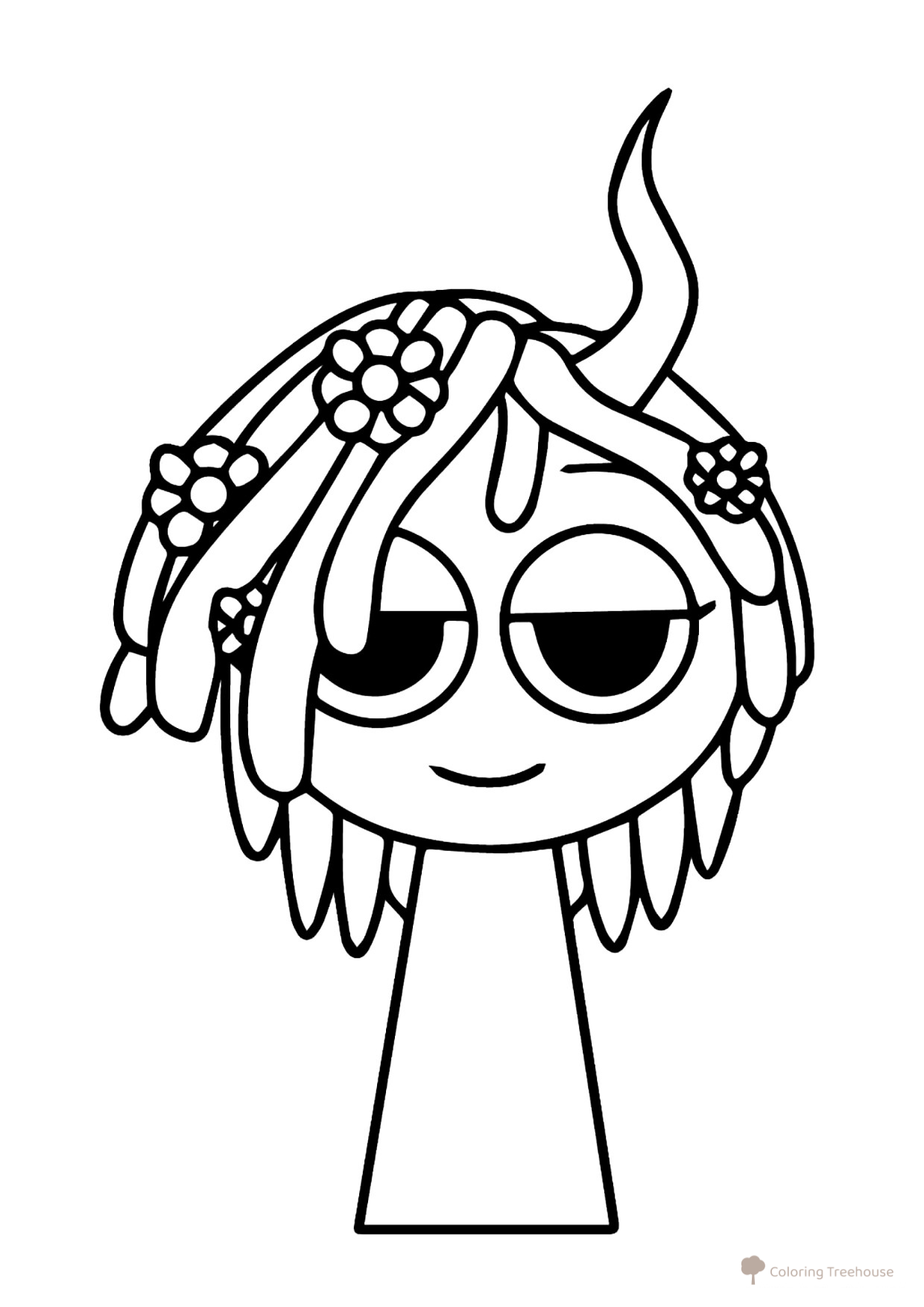 Página para colorear «Sprunk Bit Vineriya» dibujo para colorear gratis de Páginas para colorear Sprunki