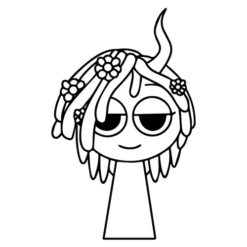Página para colorear «Sprunk Bit Vineriya» dibujo para colorear gratis de Páginas para colorear Sprunki