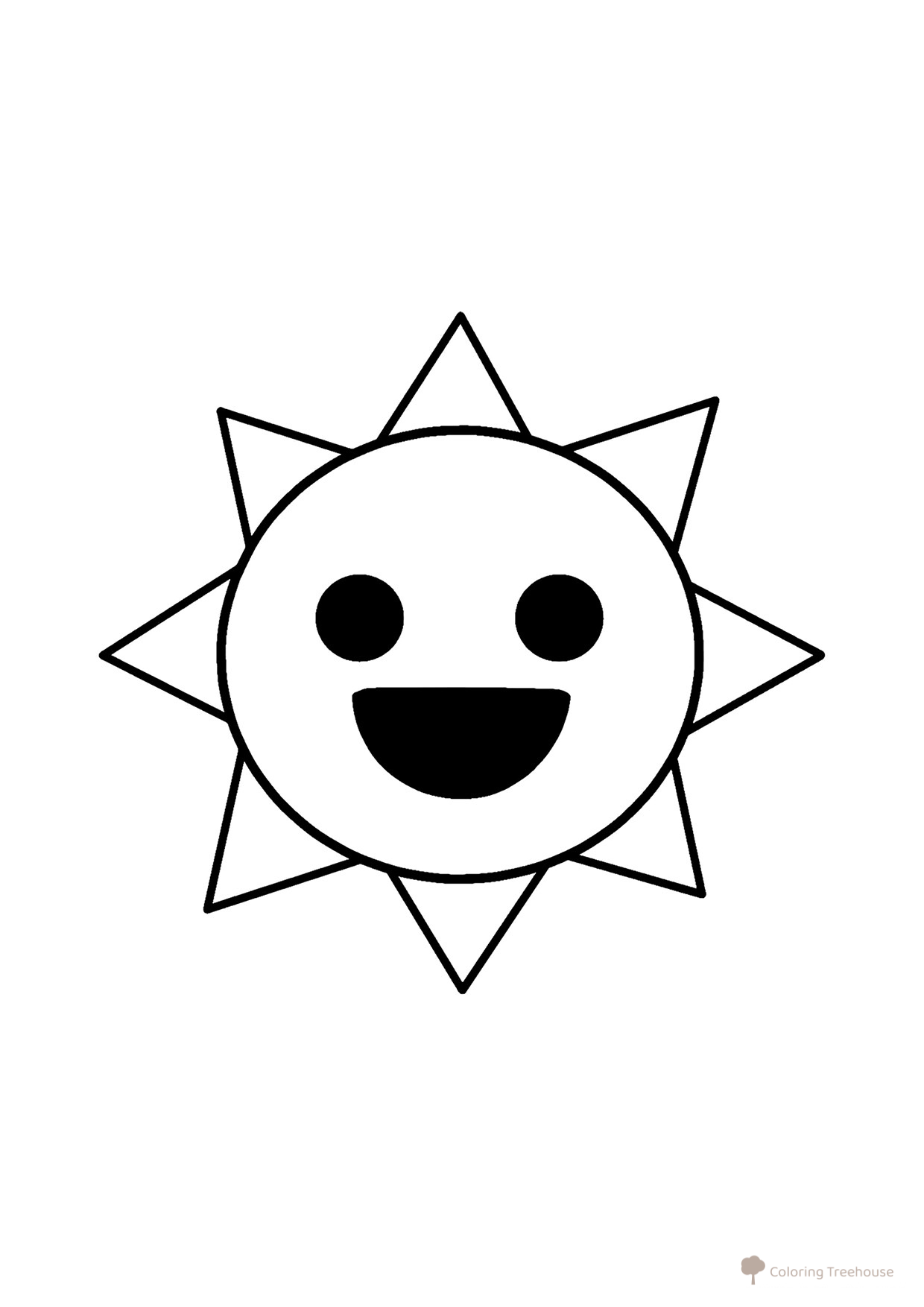 Sprunk Mister Sun Coloring Page free printable Sprunki Coloring Pages coloring page