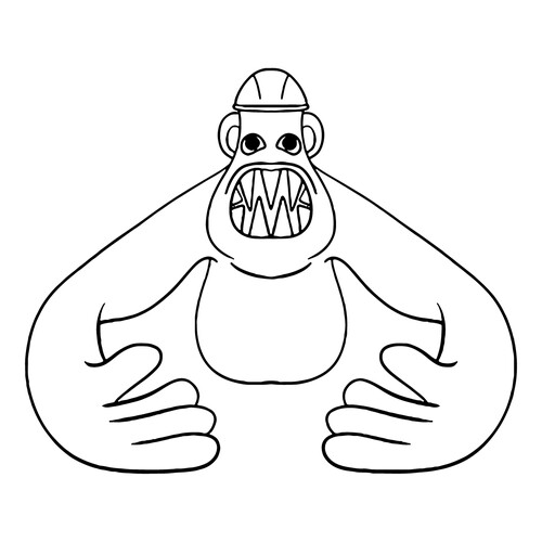 Hanki Jake from BanBan's Garden Coloring Page free printable Banban Coloring Pages coloring page