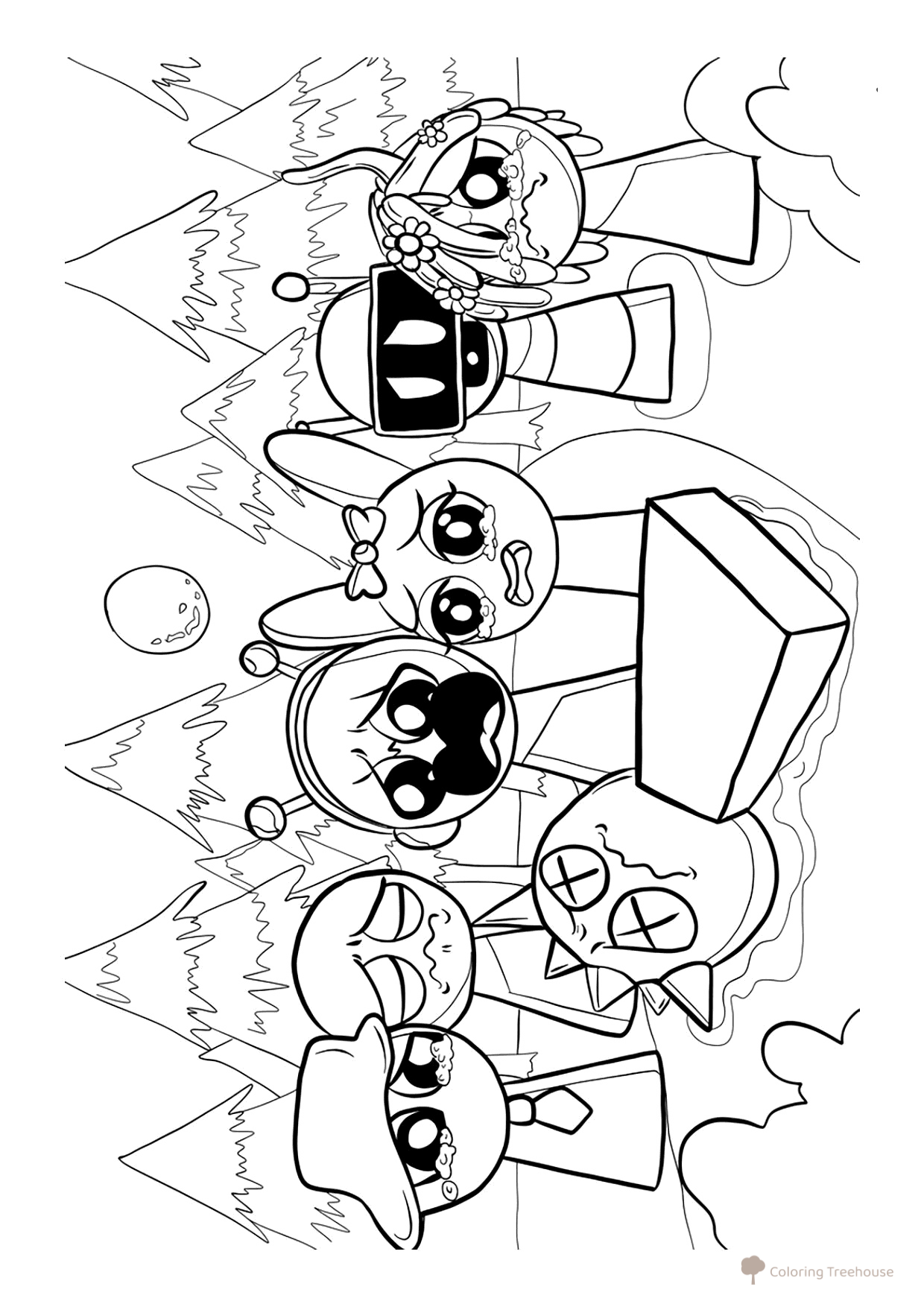 Sprunki Crying Coloring Page free printable Sprunki Coloring Pages coloring page