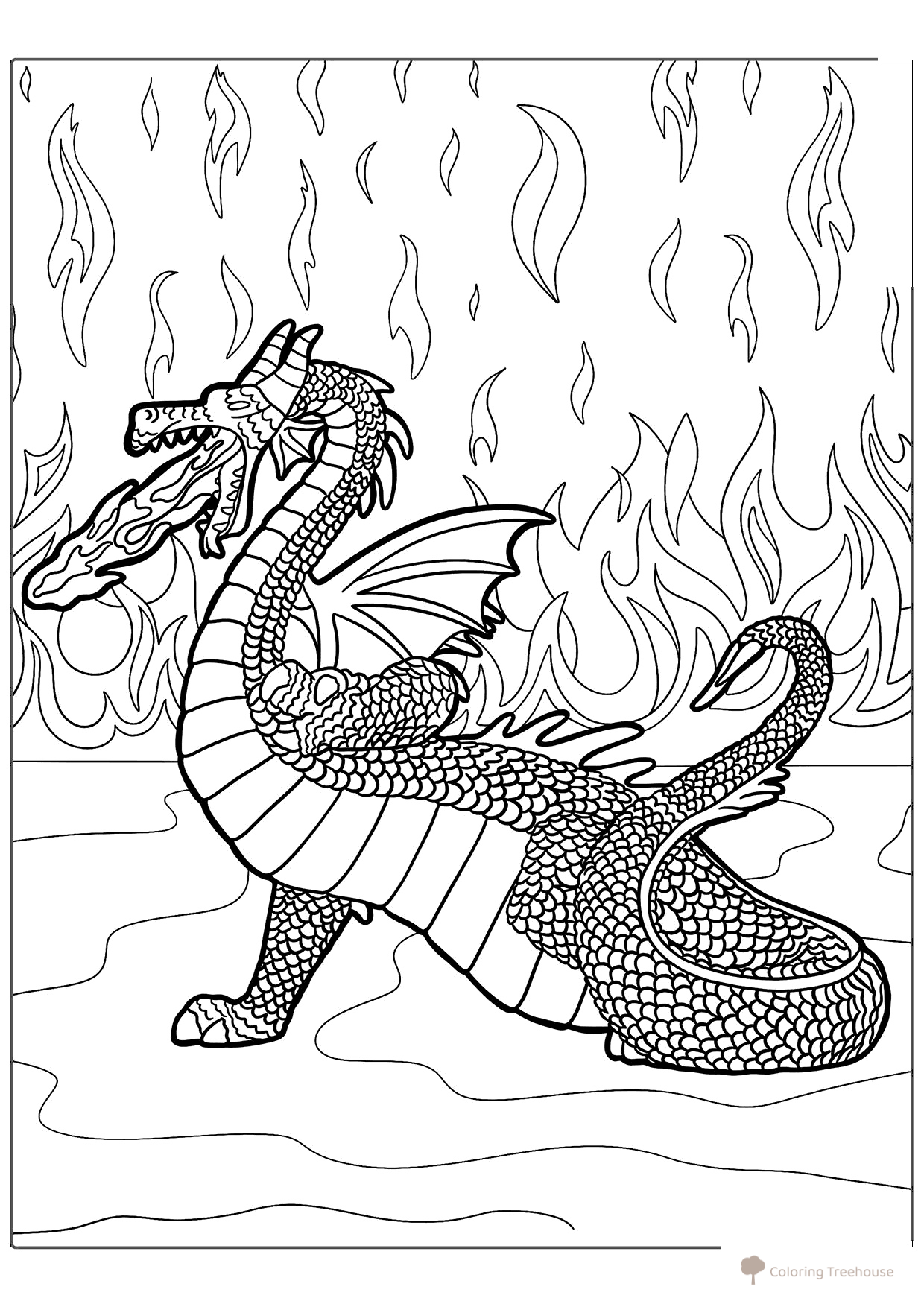 Maleficent Dragon Coloring Page free printable Sleeping Beauty Aurora Coloring Pages coloring page