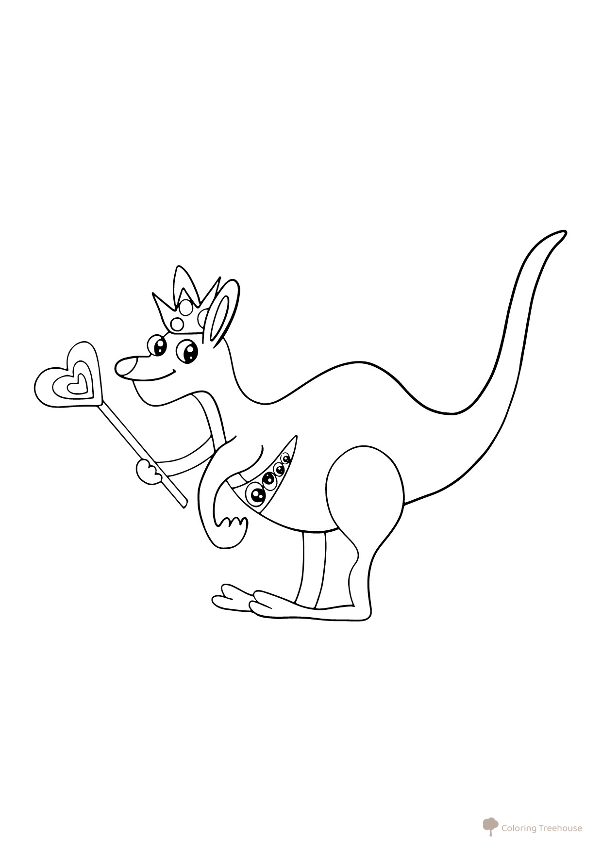 Queen Bouncelia from BanBan's Garden Coloring Page free printable Banban Coloring Pages coloring page
