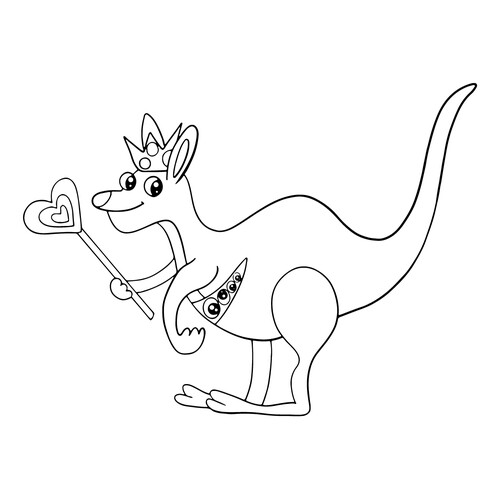 Queen Bouncelia from BanBan's Garden Coloring Page free printable Banban Coloring Pages coloring page