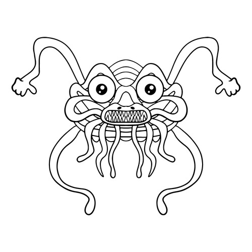 Página para colorear: Fideo ninja del jardín Banban dibujo para colorear gratis de Páginas para colorear de Banban